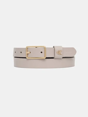 Calvin Klein pasek skórzany damski kolor szary LV04F7050G