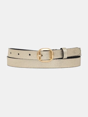 Calvin Klein pasek skórzany damski kolor złoty LV04F7058G