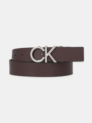 Calvin Klein pasek skórzany dwustronny męski kolor brązowy LV04D7034G