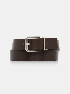 Calvin Klein pasek skórzany dwustronny męski kolor brązowy LV04G7024G