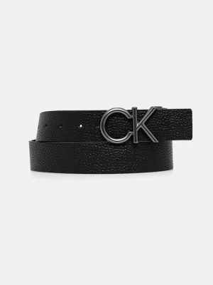 Calvin Klein pasek skórzany dwustronny męski kolor czarny LV04D7035G