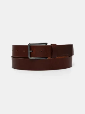 Calvin Klein pasek skórzany męski kolor brązowy