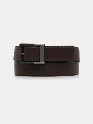 Calvin Klein pasek skórzany męski kolor brązowy LV04D7012G