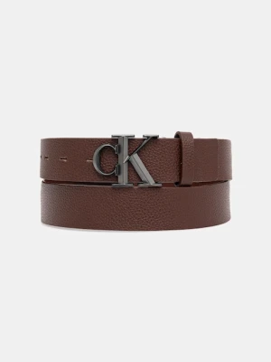 Calvin Klein pasek skórzany męski kolor brązowy LV04D7022G