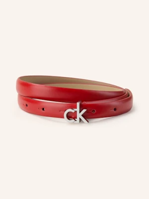 Calvin Klein Pasek Skórzany rot