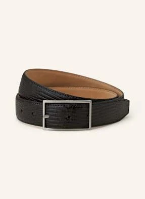 Calvin Klein Pasek Skórzany schwarz