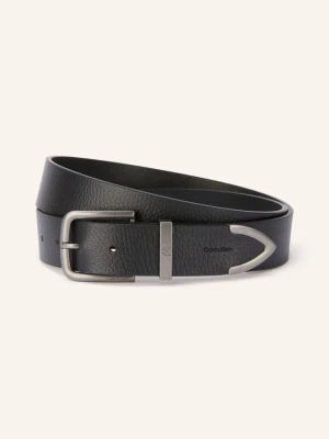 Calvin Klein Pasek Skórzany schwarz