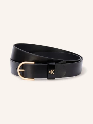 Calvin Klein Pasek Skórzany schwarz