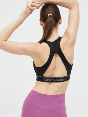 Zdjęcie produktu Calvin Klein Performance biustonosz sportowy CK Athletic kolor czarny gładki