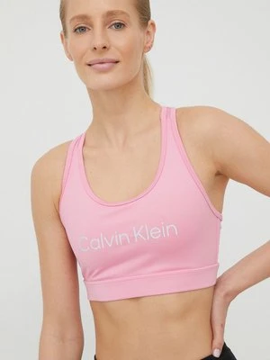 Calvin Klein Performance biustonosz sportowy CK Essentials kolor różowy