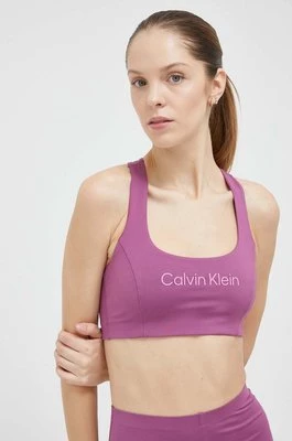 Calvin Klein Performance biustonosz sportowy Essentials kolor fioletowy