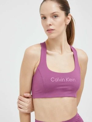 Calvin Klein Performance biustonosz sportowy Essentials kolor fioletowy