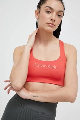 Calvin Klein Performance biustonosz sportowy Essentials kolor pomarańczowy