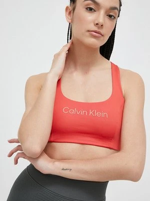 Calvin Klein Performance biustonosz sportowy Essentials kolor pomarańczowy