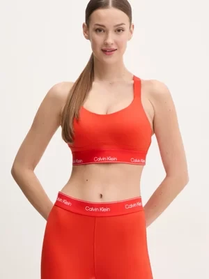 Calvin Klein Performance biustonosz sportowy kolor czerwony LVGWS5K137