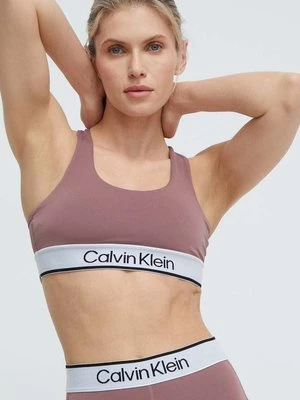 Calvin Klein Performance biustonosz sportowy kolor różowy