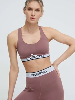 Calvin Klein Performance biustonosz sportowy kolor różowy