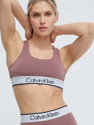 Calvin Klein Performance biustonosz sportowy kolor różowy