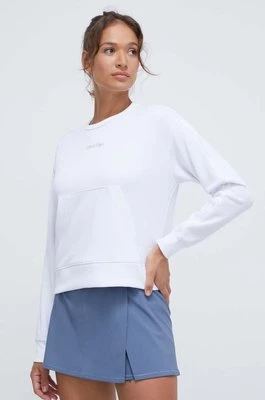 Calvin Klein Performance bluza dresowa kolor biały gładka