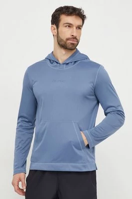Calvin Klein Performance bluza męska kolor niebieski z kapturem z nadrukiem