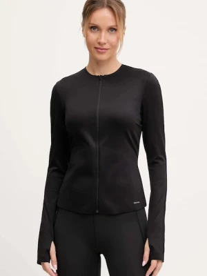 Calvin Klein Performance bluza treningowa damska kolor czarny gładka LVGWF5J404