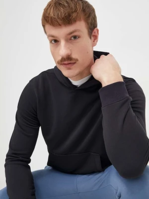 Calvin Klein Performance bluza treningowa kolor czarny z kapturem gładka
