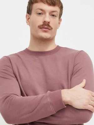 Calvin Klein Performance bluza treningowa kolor różowy gładka