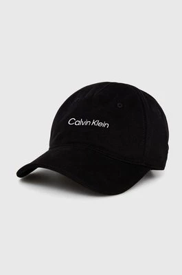 Calvin Klein Performance czapka z daszkiem CK Athletic kolor czarny z nadrukiem