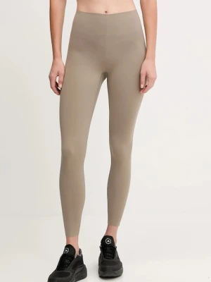 Calvin Klein Performance legginsy damskie kolor beżowy gładkie LVGWF5L660
