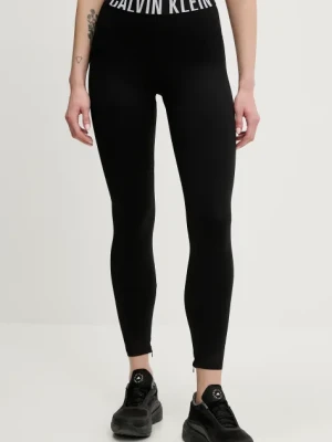 Calvin Klein Performance legginsy treningowe damskie kolor czarny z nadrukiem LVGWS5L616