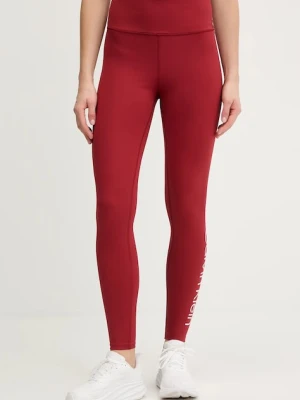 Calvin Klein Performance legginsy treningowe kolor bordowy gładkie LVGWS5L612