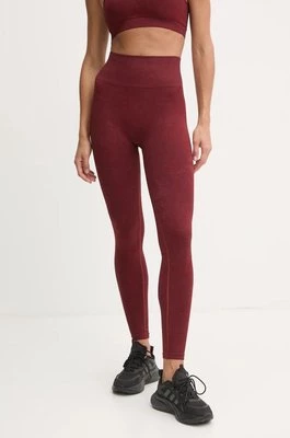 Calvin Klein Performance legginsy treningowe kolor bordowy wzorzyste 00GWF4L600