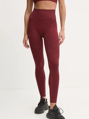 Calvin Klein Performance legginsy treningowe kolor bordowy wzorzyste 00GWF4L600