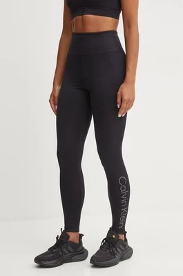 Calvin Klein Performance legginsy treningowe kolor czarny z nadrukiem 00GWF4L636