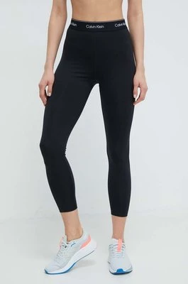 Calvin Klein Performance legginsy treningowe kolor czarny z nadrukiem