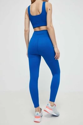 Calvin Klein Performance legginsy treningowe kolor niebieski gładkie