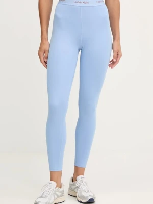 Calvin Klein Performance legginsy treningowe kolor niebieski z nadrukiem LVGWS5L609