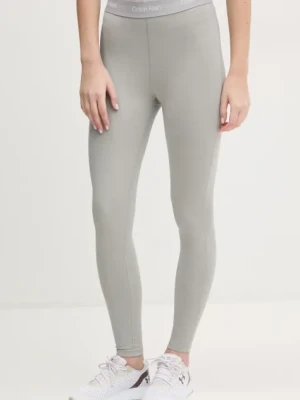 Calvin Klein Performance legginsy treningowe kolor szary z nadrukiem LVGWS5L609