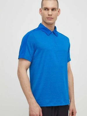 Calvin Klein Performance polo treningowe kolor niebieski wzorzysty