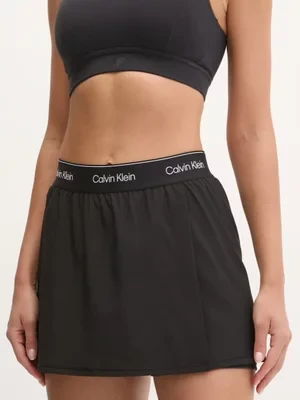 Calvin Klein Performance spódnica sportowa kolor czarny mini prosta