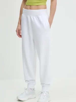 Calvin Klein Performance spodnie dresowe damskie kolor biały z aplikacją LVGWS5P608