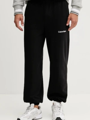 Calvin Klein Performance spodnie dresowe męskie kolor czarny gładkie LVGMF5P700