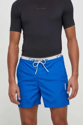 Calvin Klein Performance szorty treningowe kolor niebieski