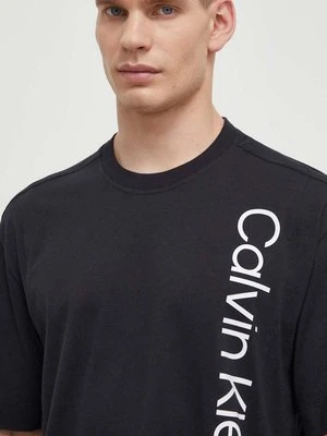 Calvin Klein Performance t-shirt bawełniany męski kolor czarny z nadrukiem