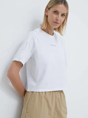 Calvin Klein Performance t-shirt damski kolor biały