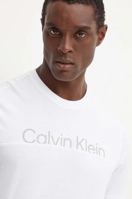 Calvin Klein Performance t-shirt męski kolor biały z nadrukiem 00GMF4K142