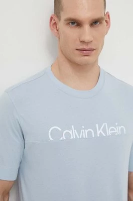 Calvin Klein Performance t-shirt męski kolor niebieski z nadrukiem