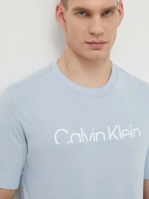 Calvin Klein Performance t-shirt męski kolor niebieski z nadrukiem