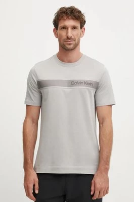 Calvin Klein Performance t-shirt męski kolor szary z aplikacją 00GMF4K112