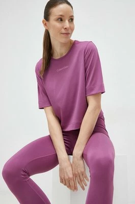 Calvin Klein Performance t-shirt treningowy Essentials kolor fioletowy